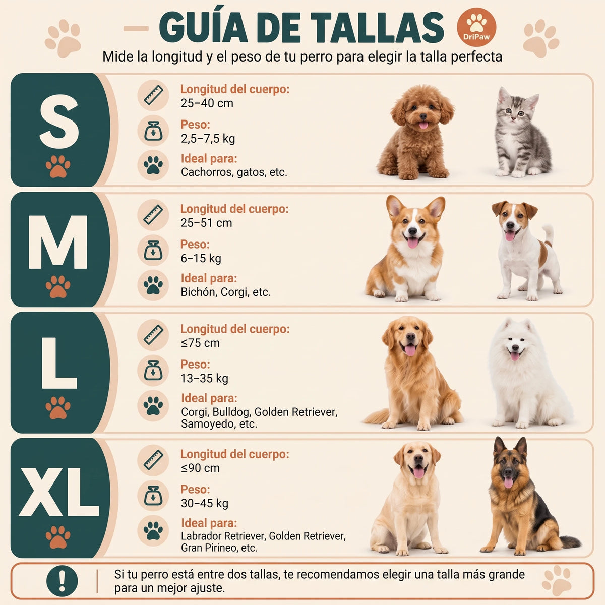 Traje Secador Rápido para Perros y Gatos